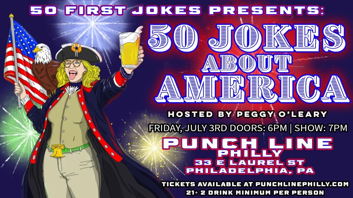 Poster for 50 First Jokes About America