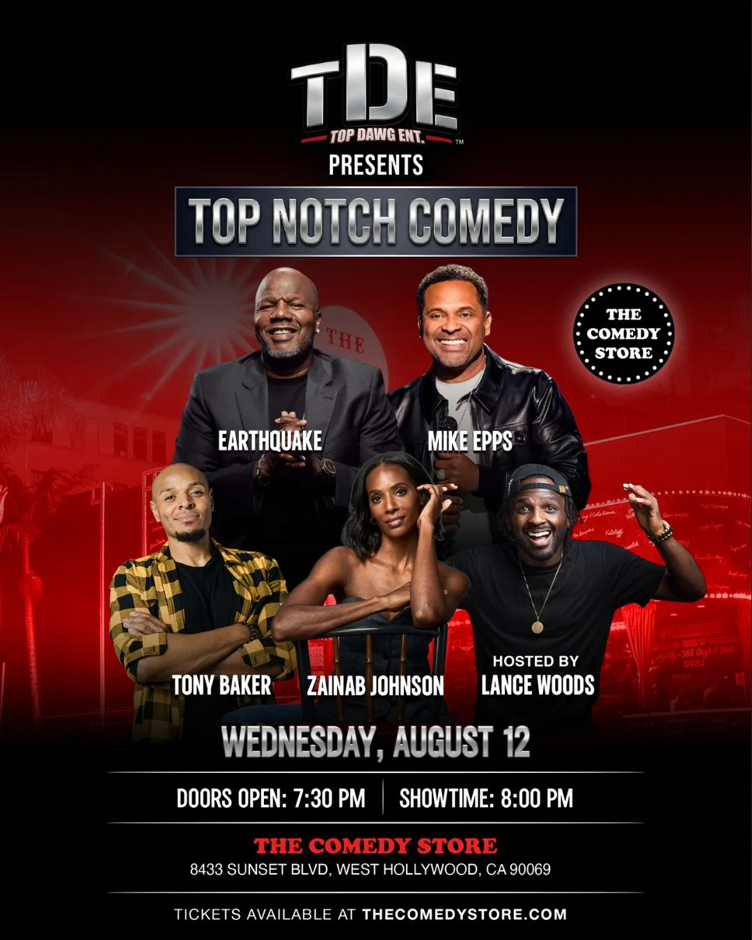 Poster for TDE Presents Top Notch Comedy