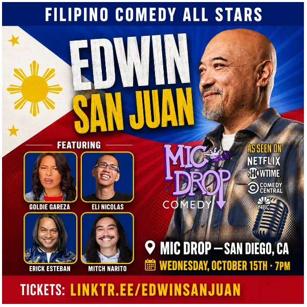 Poster for "FILIPINO COMEDY ALL STARS" WITH EDWIN SAN JUAN