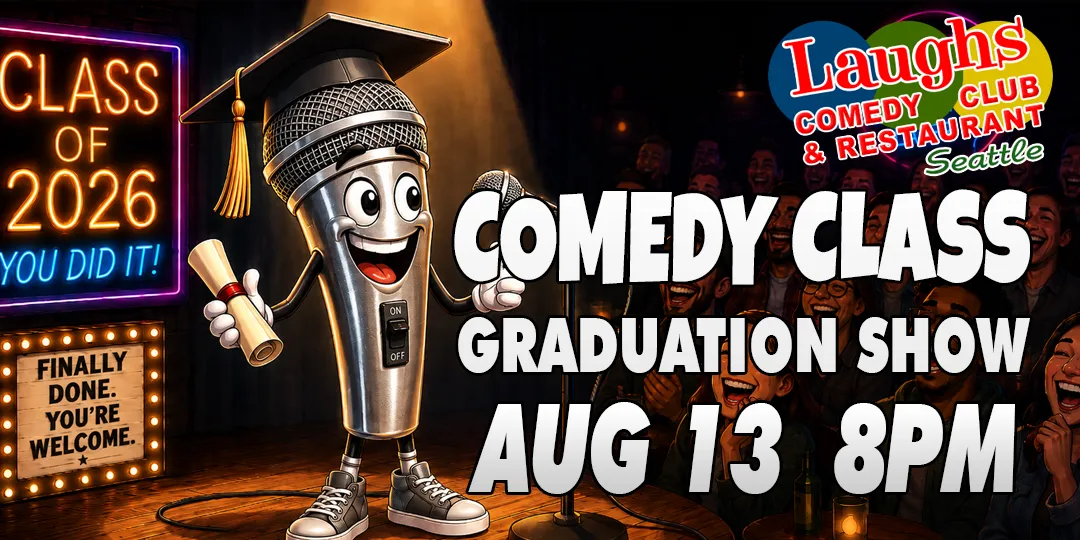 Poster for Comedy Class Graduation Show with Andrew Frank (2 Night, 7:30 PM class)