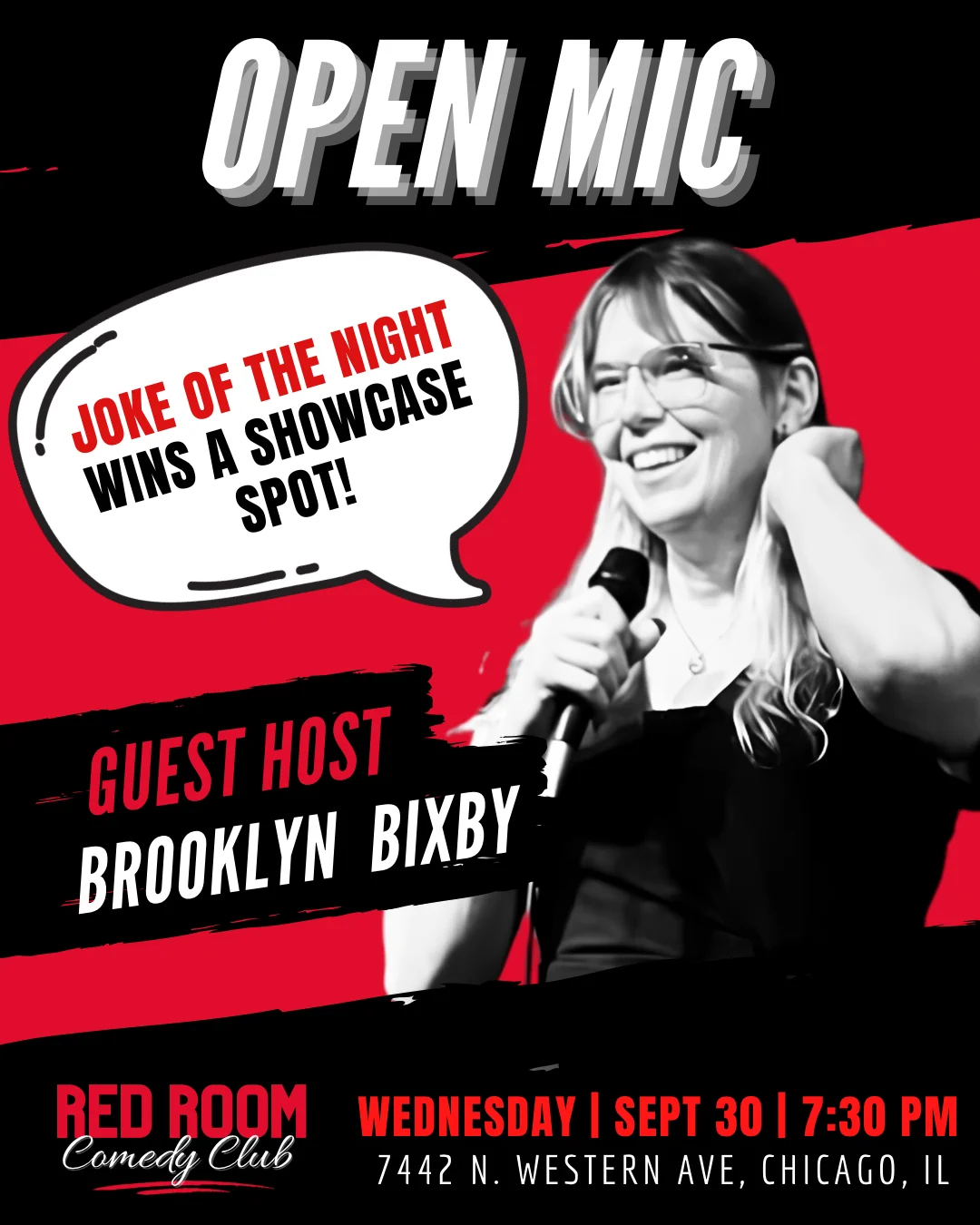 Poster for RED ROOM OPEN MIC