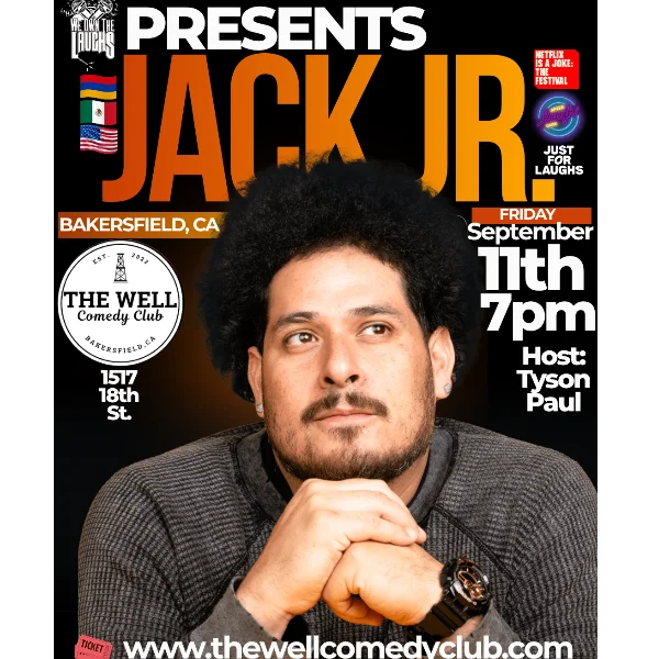 Poster for We Own the Laughs presents Jack Jr.