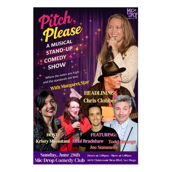 Poster for PITCH PLEASE: A MUSICAL STAND-UP COMEDY SHOW