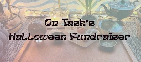 Poster for On Task's Halloween Fundraiser