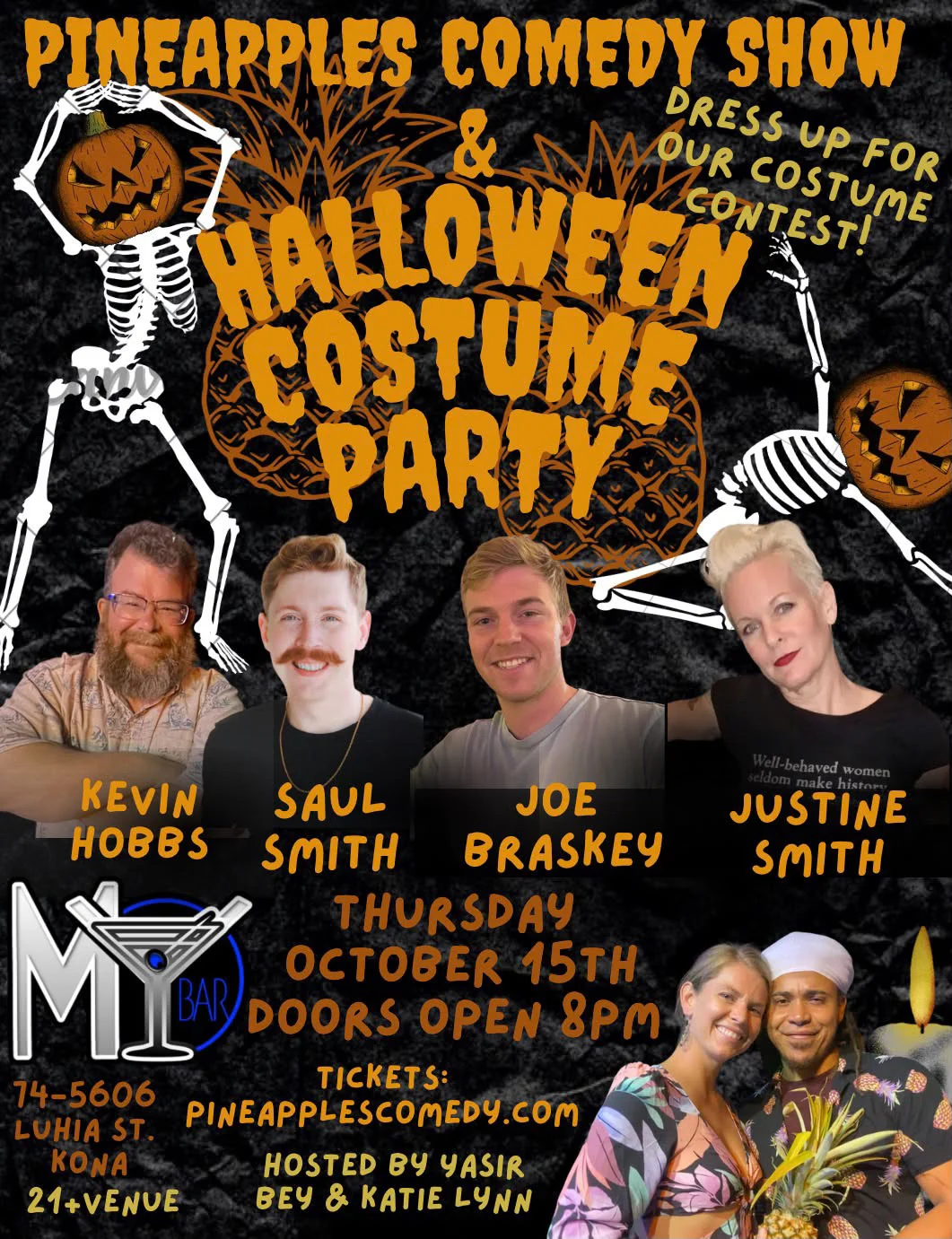Poster for Halloween Costume Party Comedy Show!!