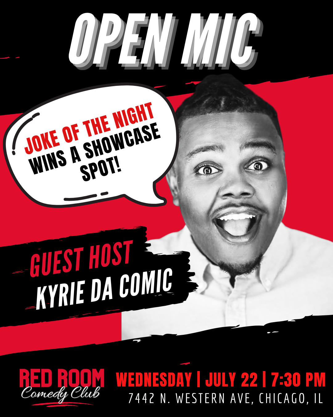 Poster for RED ROOM OPEN MIC