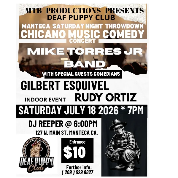 Poster for Mike Torres Jr Band: Chicano Music/Comedy Concert