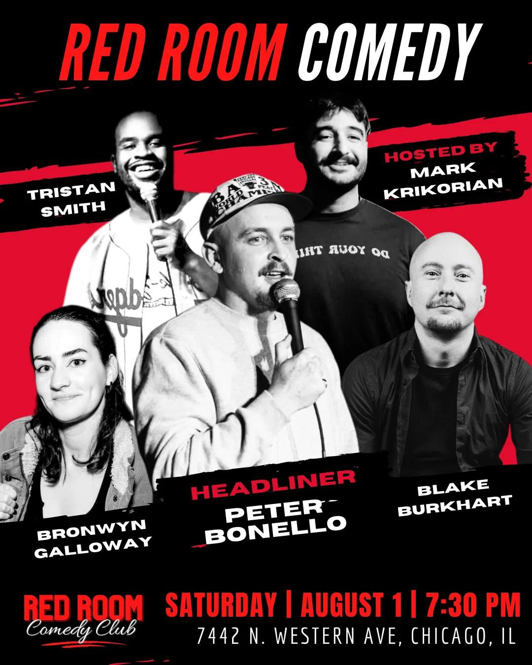 Poster for RED ROOM COMEDY