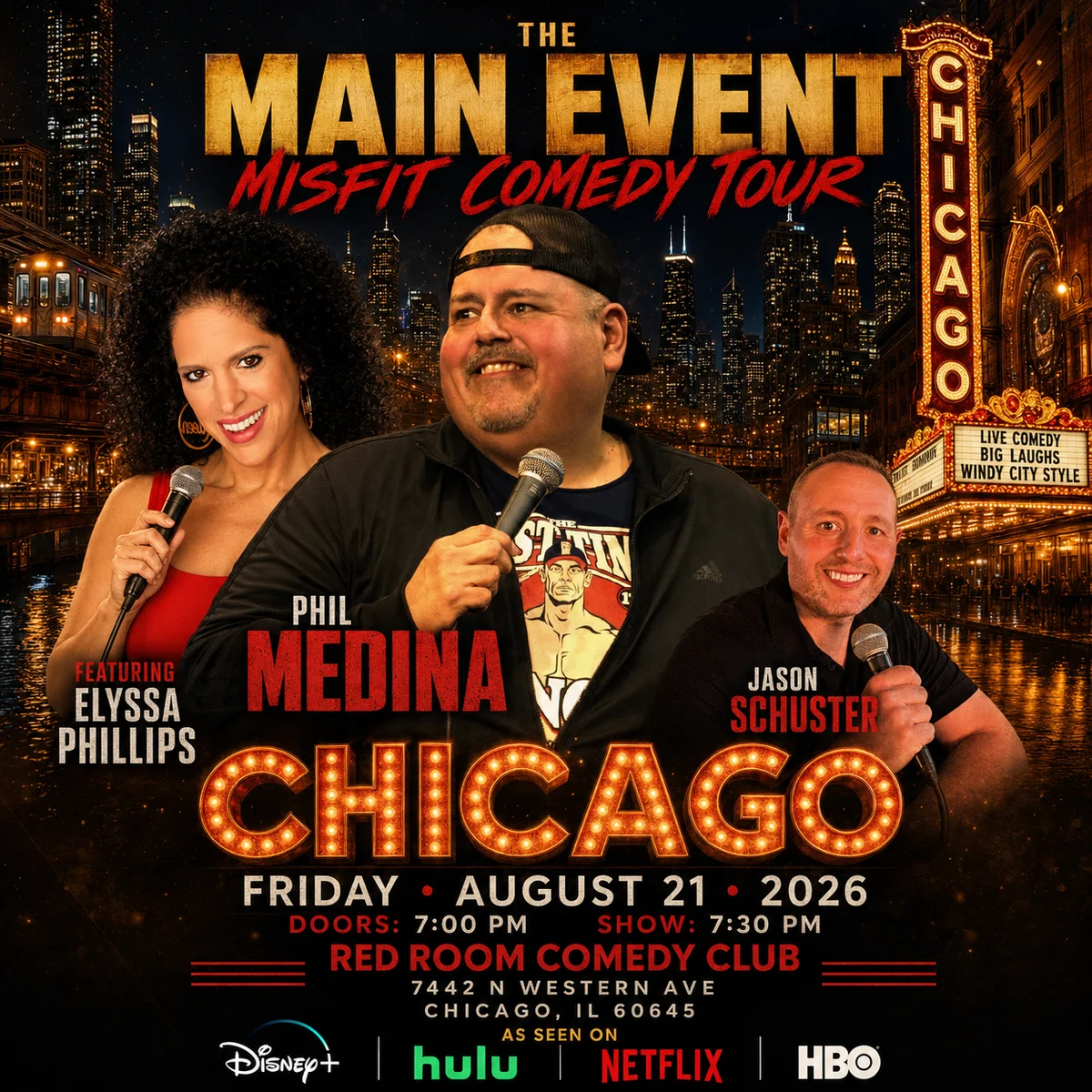 Poster for The Main Event Misfit Comedy Tour
