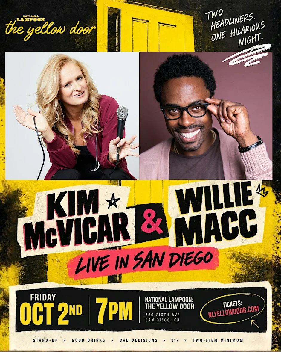 Poster for Kim McVicar & Willie Macc : Live in San Diego