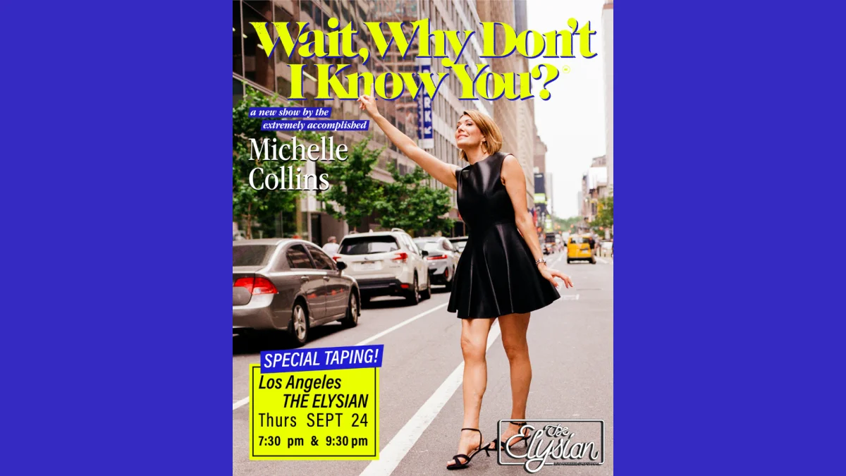 Poster for Michelle Collins: WAIT, WHY DON'T I KNOW YOU?