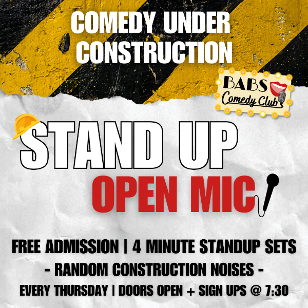 Poster for Standup Open Mic- FREE!