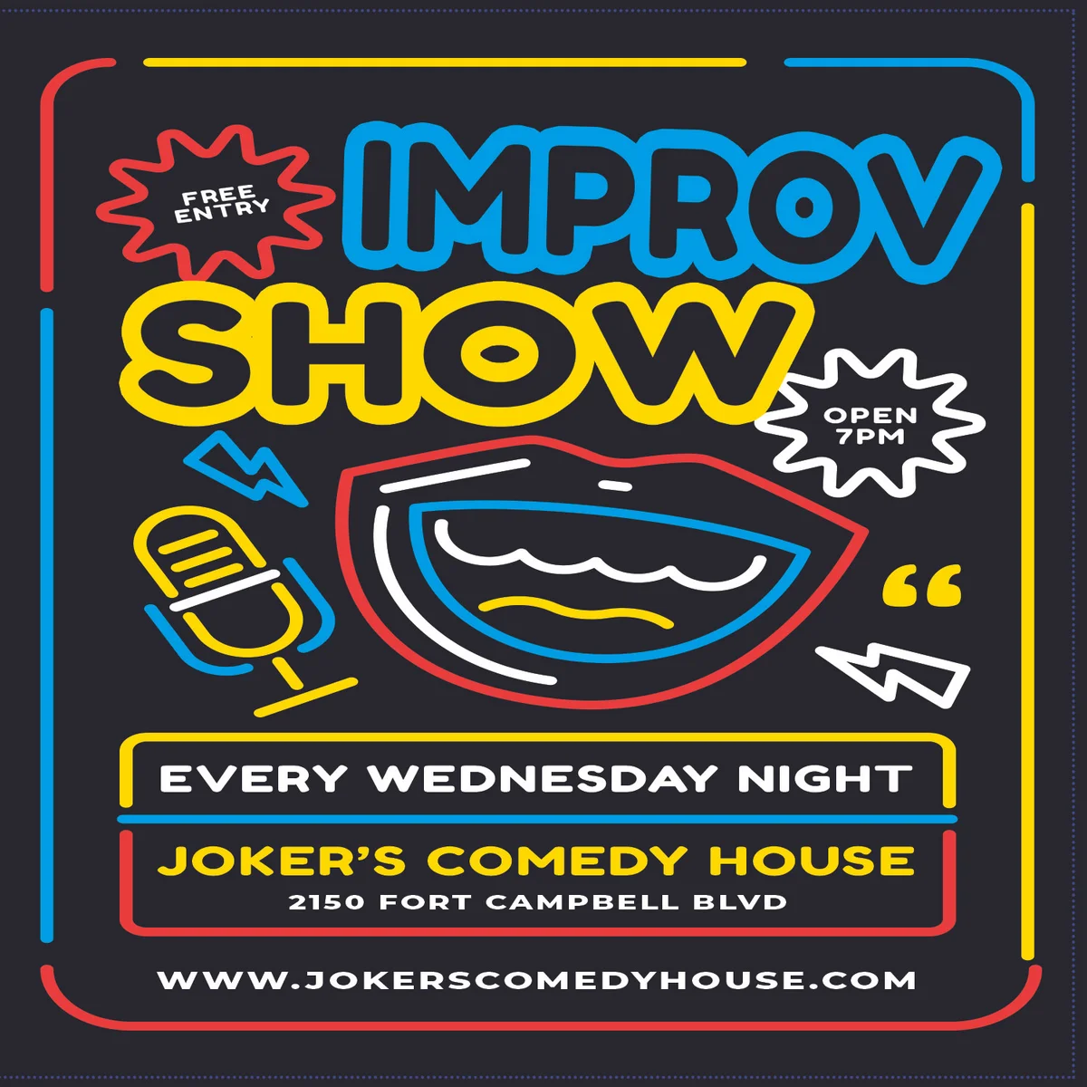 Poster for Improv Night