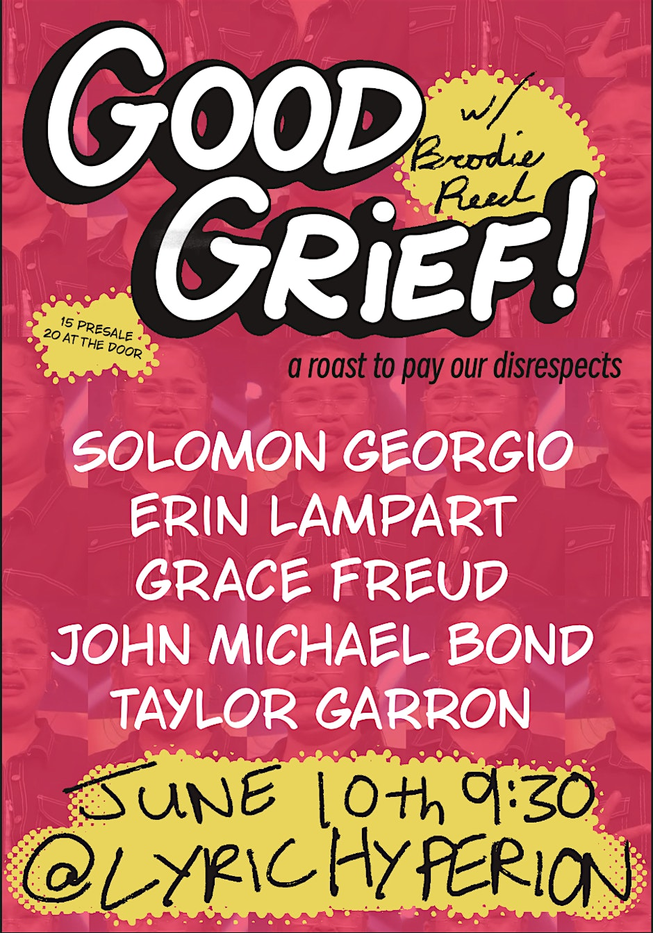 Poster for Good Grief! with Brodie Reed