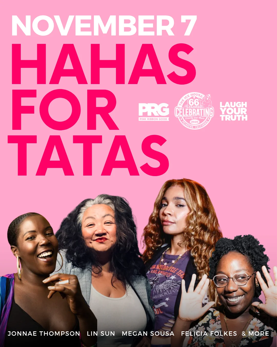 Poster for LYT Comedy presents HAHAS for TATAS