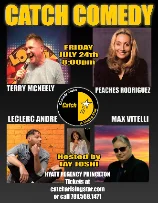 Poster for Terry McNeely, Peaches Rodriguez, Julio Diaz with Max Vitelli