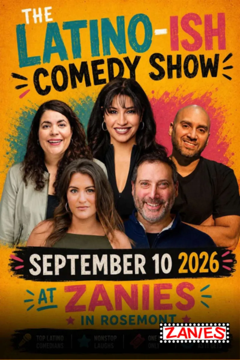 Poster for The Latino-ish Comedy show