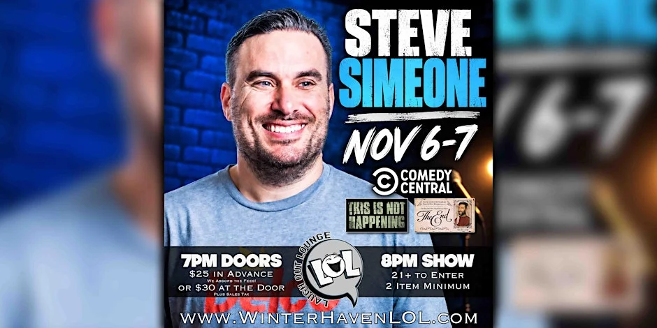 Poster for Steve Simeone from Comedy Central!
