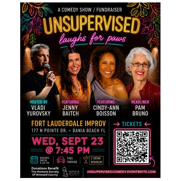 Poster for UNSUPERVISED: A Comedy Show/ Fundraiser