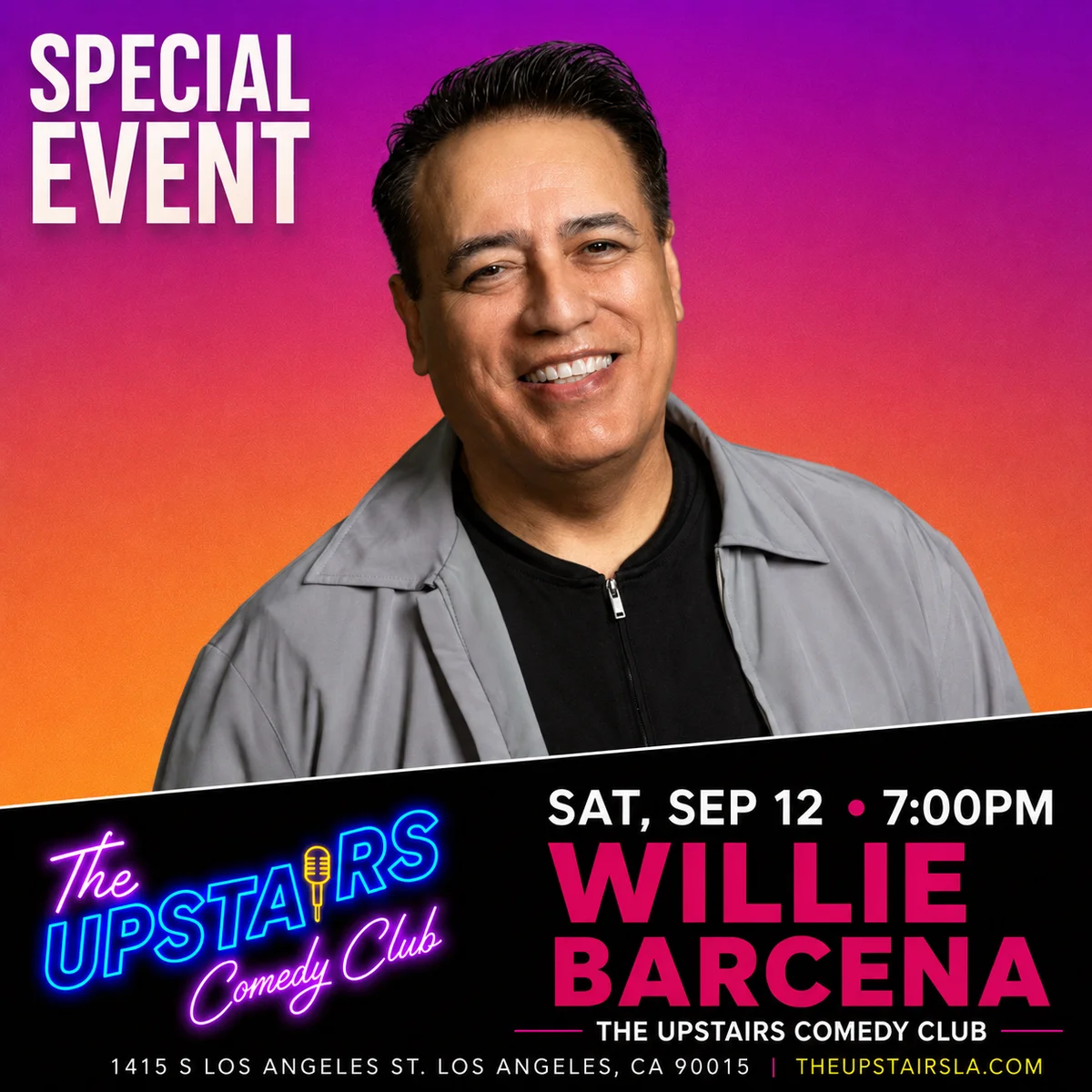 Poster for SPECIAL EVENT: WILLIE BARCENA