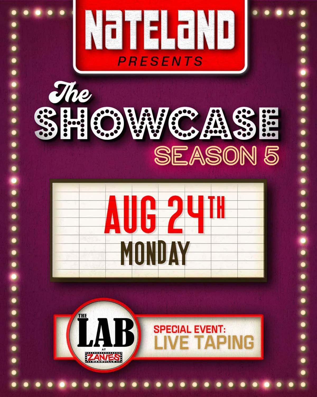 Poster for Nateland Presents: The Showcase Season 5
