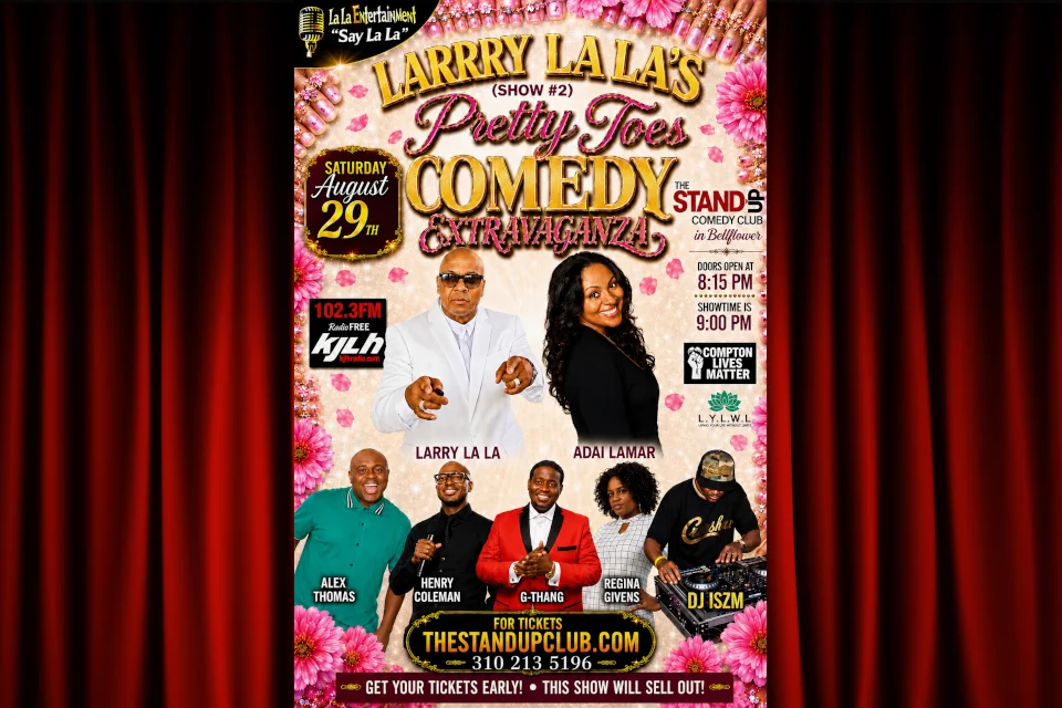 Poster for Larry La La's Pretty Toes Summer Komedy Jam (Show 2)