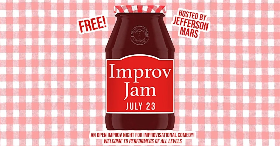 Poster for Improv Jam – An Open Improv night for improvisational comedy