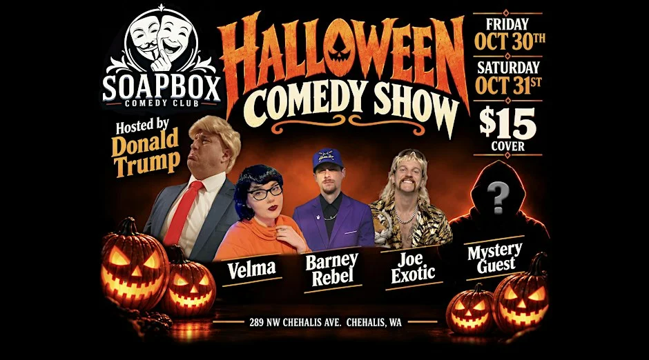 Poster for Halloween Comedy Showcase!
