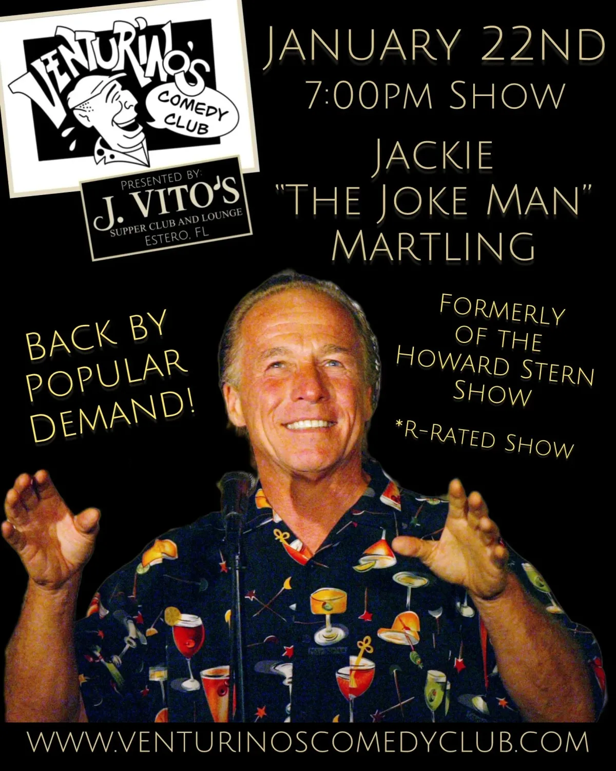 Poster for Jackie "The Joke Man" Martling *Special Event*