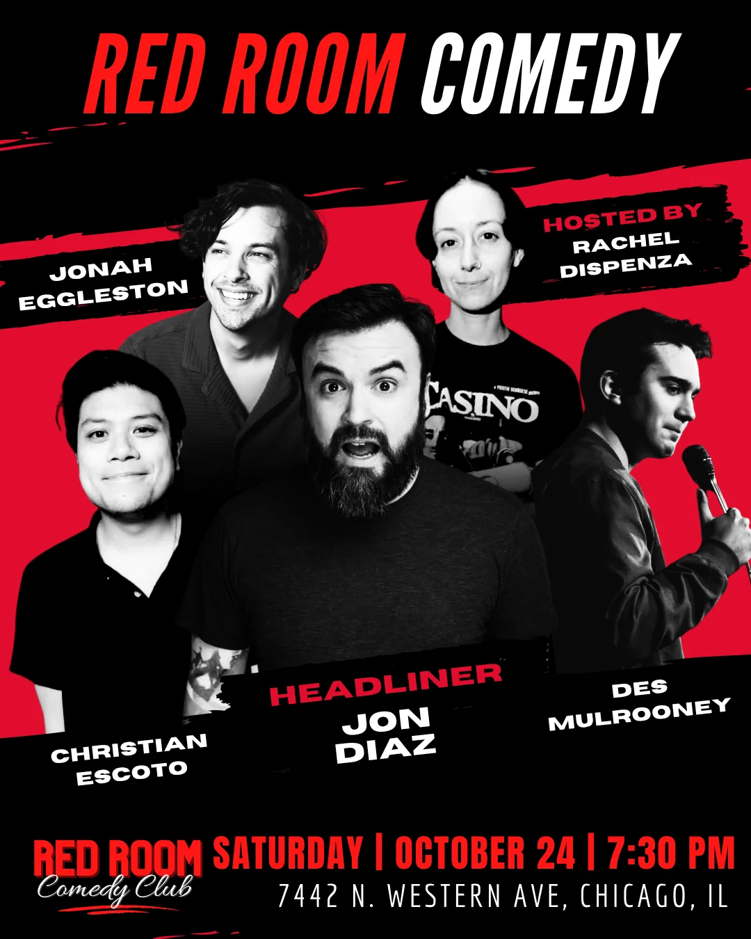 Poster for RED ROOM COMEDY