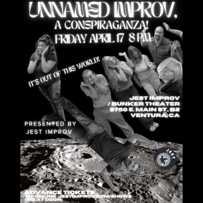 Poster for Jest Improv Presents: Conspiraganza! A Live Improvised Game Show