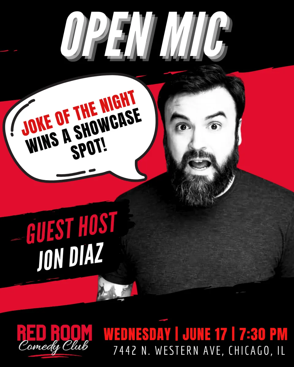 Poster for RED ROOM OPEN MIC