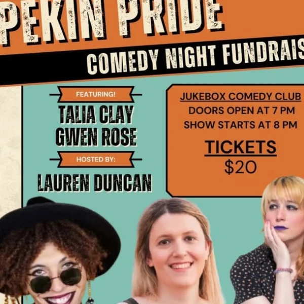 Poster for Pekin Pride Comedy Night!