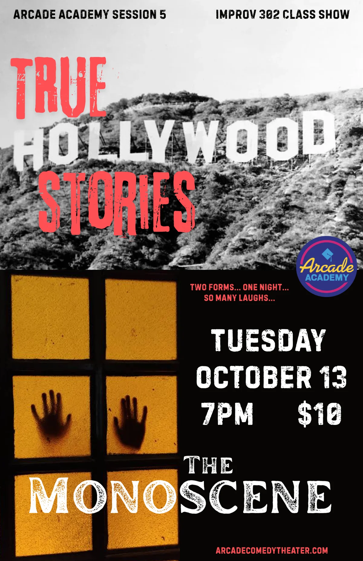 Poster for True Hollywood Stories and The Monoscene