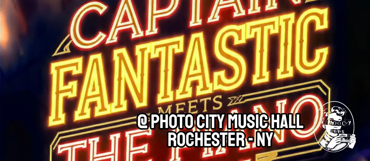 Poster for Captain Fantastic Meets The Piano Man - A Tribute to the music of Billy Joel and Sir Elton John - w/ guest opener: XHAYL
