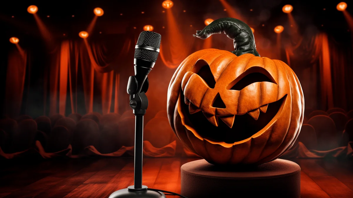 Poster for RISE Comedy Halloween Party & Costume Scene Jam