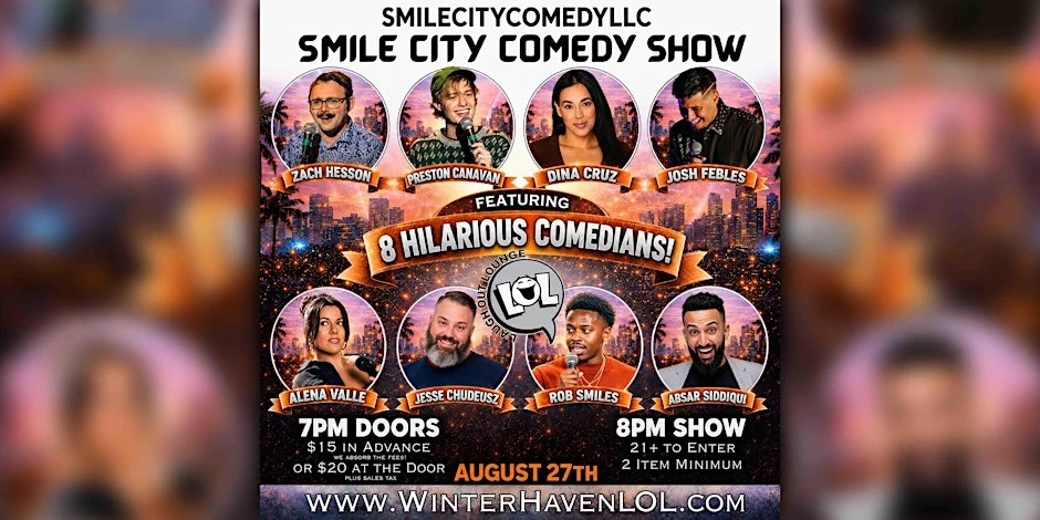 Poster for Smile City Comedy Show! with Rob Smiles