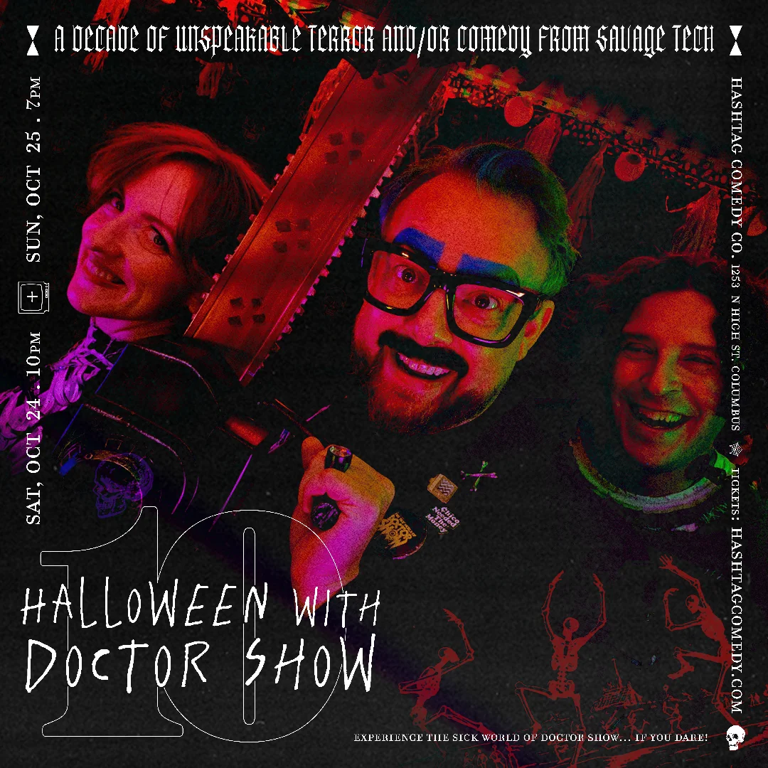 Poster for Halloween with Doctor Show X