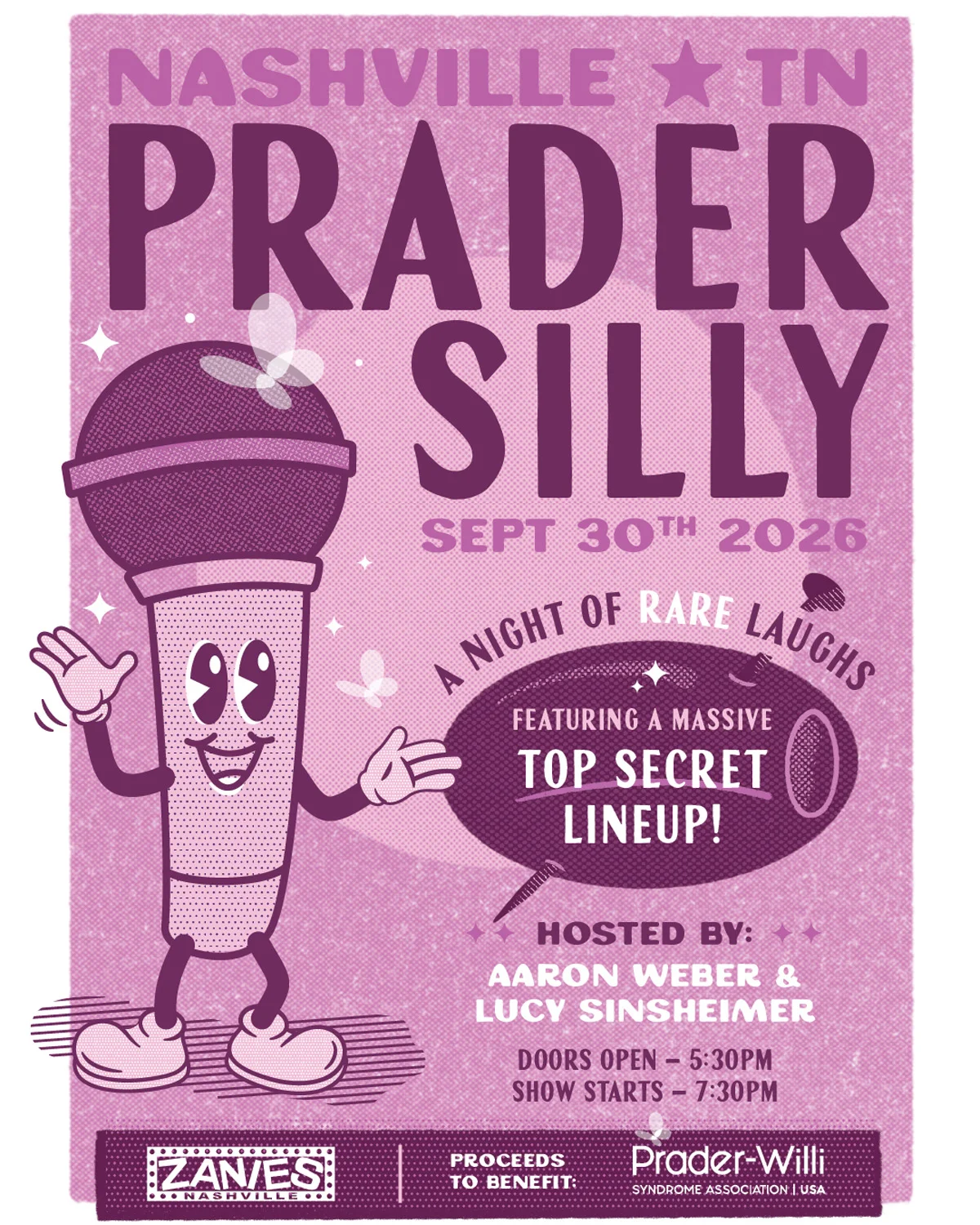 Poster for Prader Silly: A Night of Rare Laughs