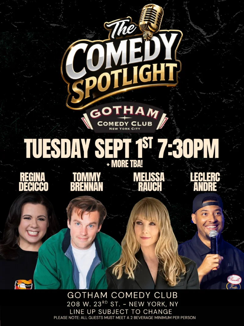 Poster for Comedy Spotlight w/ Melissa Rauch from The Big Bang Theory