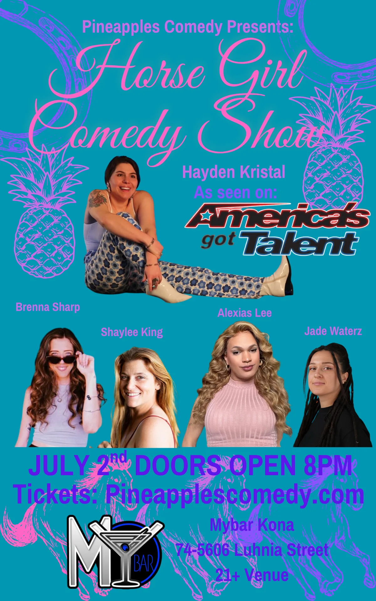Poster for Horse Girl Summer Show with Hayden Kristal!