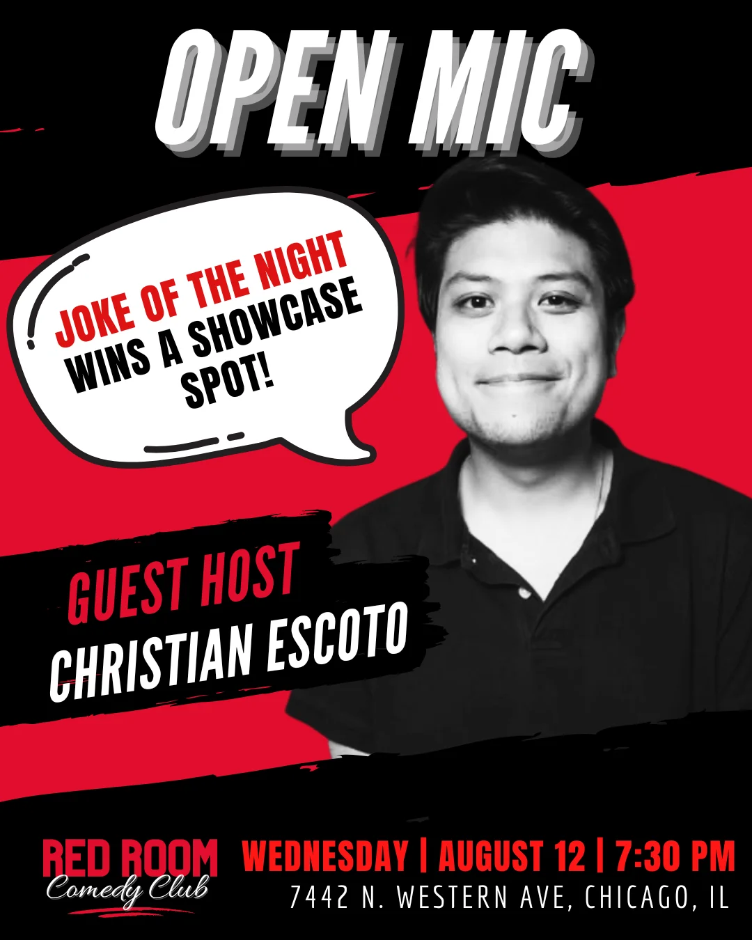 Poster for RED ROOM OPEN MIC