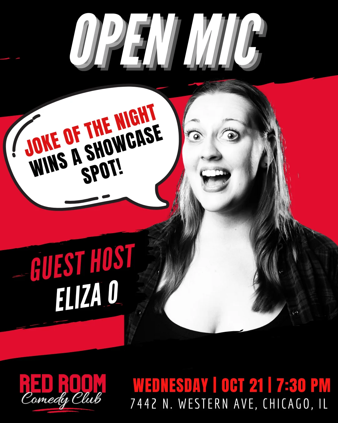 Poster for RED ROOM OPEN MIC