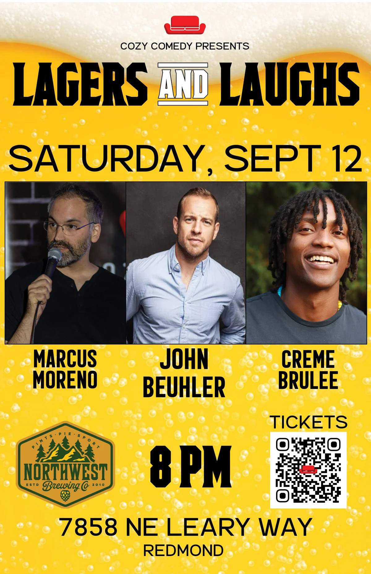 Poster for Lagers & Laughs: John Beuhler!