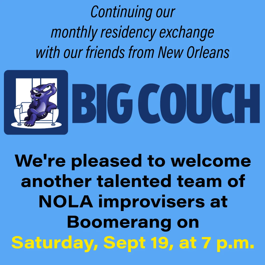 Poster for MONTHLY SPECIAL GUEST RESIDENCY BY BIG COUCH!