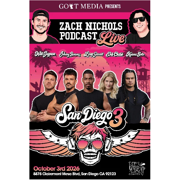 Poster for ZACH NICHOLS PODCAST LIVE