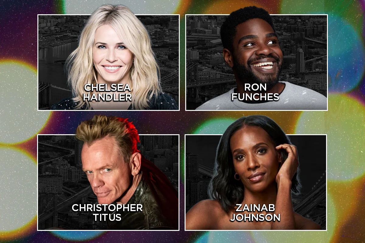 Poster for Tonight at the Improv ft. Chelsea Handler, Christopher Titus, Ron Funches, Sklar Brothers, Laurie Kilmartin, Zainab Johnson, Mike Falzone & more TBA