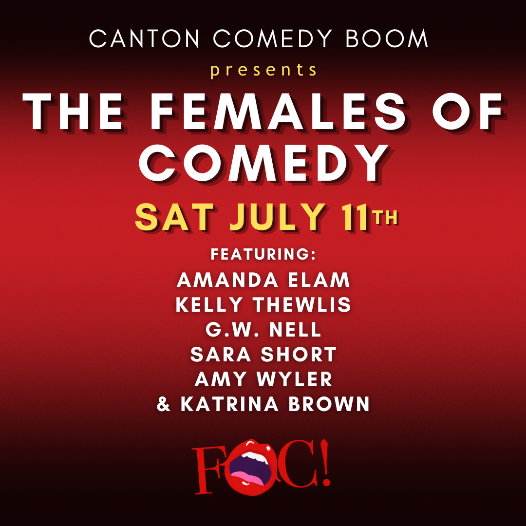 Poster for Females of Comedy at Canton Comedy Boom
