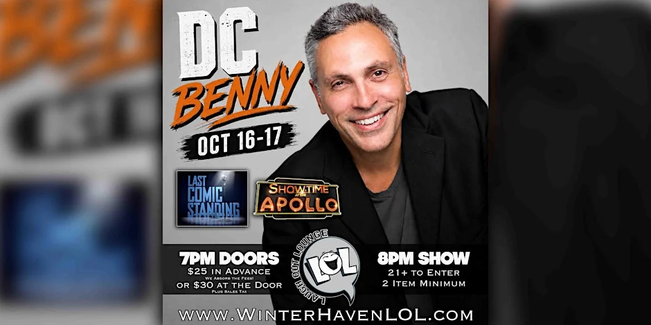 Poster for DC Benny from Showtime at the Apollo!