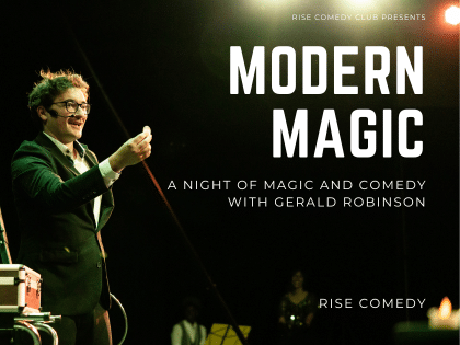 Poster for Modern Magic – A night of Magic and Comedy With Gerald Robinson